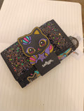 smiggles black cat wallet