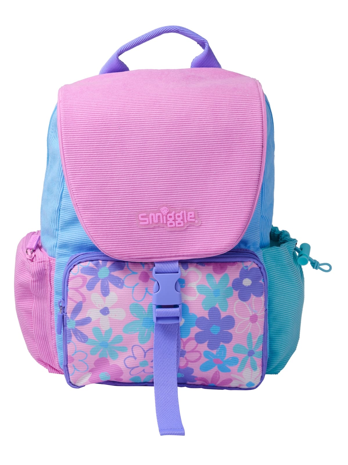 14 inch Pink & Blue Floral Bag for Girls
