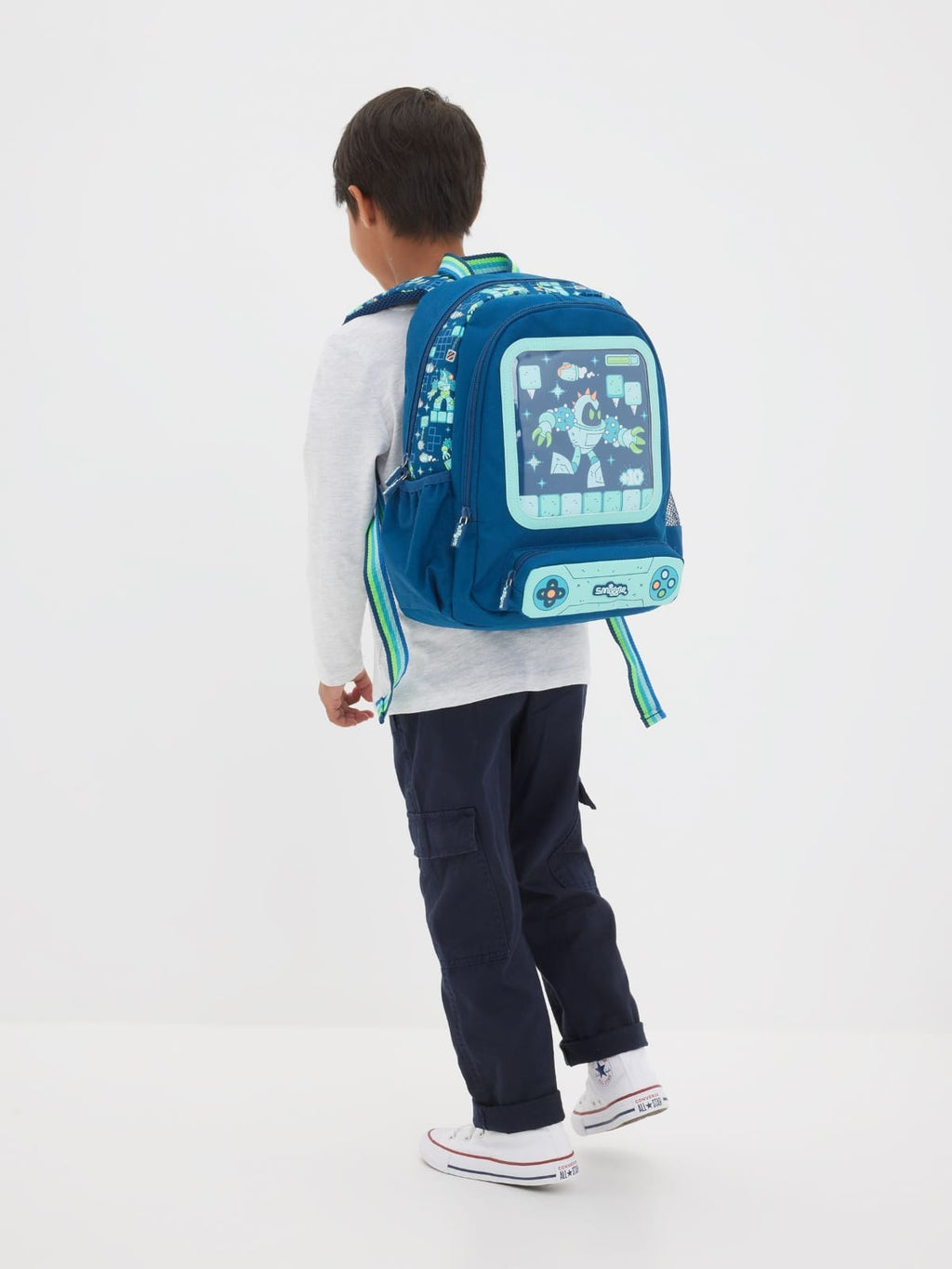 14 inch Blue Robotic themed Bag