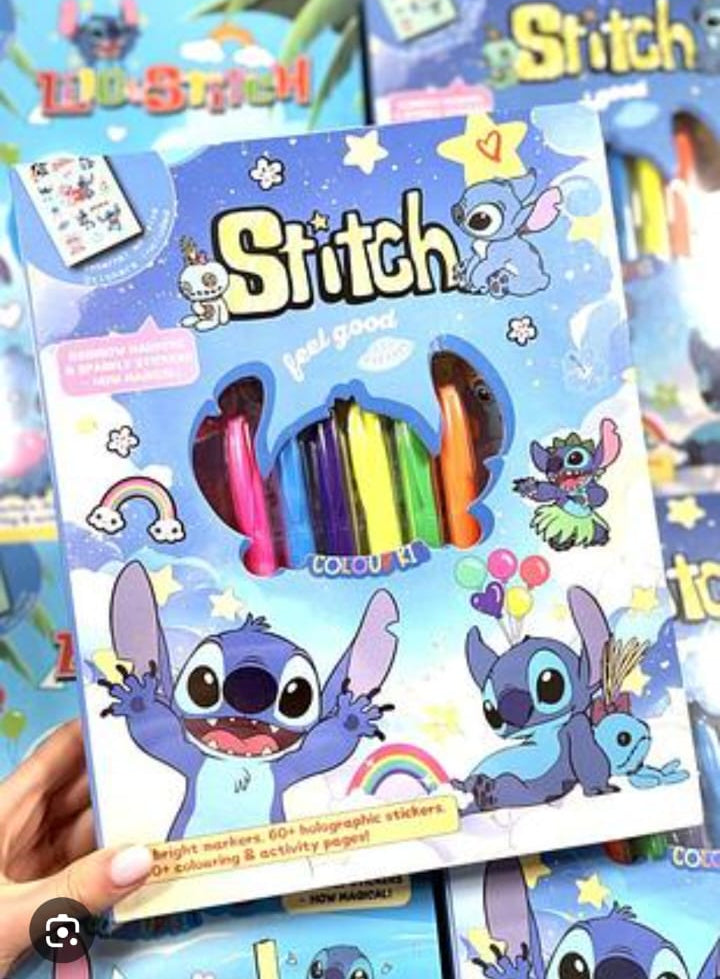Cute Kids Colouring Activity Book + Premium Quality Markers
