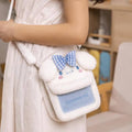 Plush fluffy cenimonroll crossbody bag