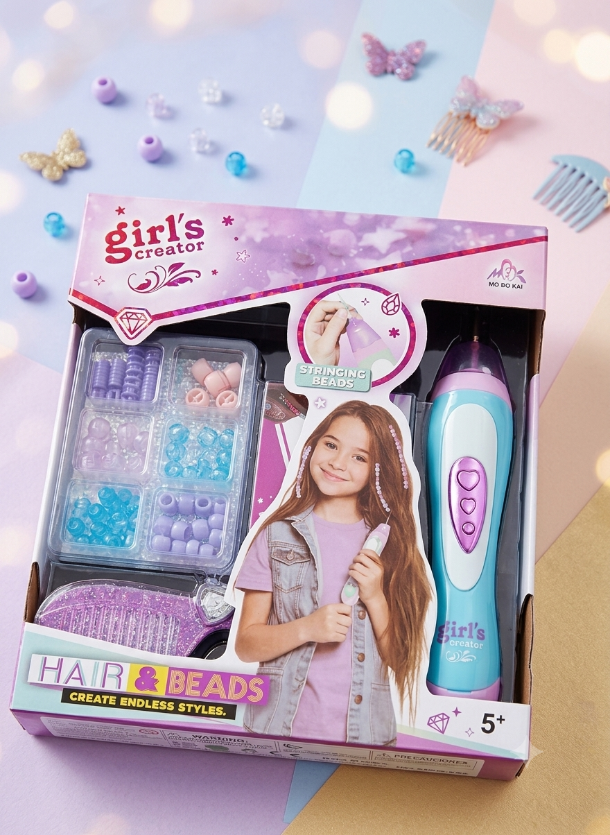 Hair beads hair styling kit