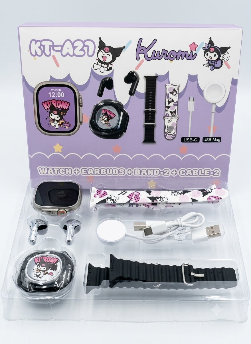 Smart watch kuromi gift set