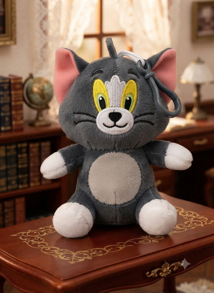 Plush keychain tom