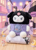 Plush pillow with blankets kuromi