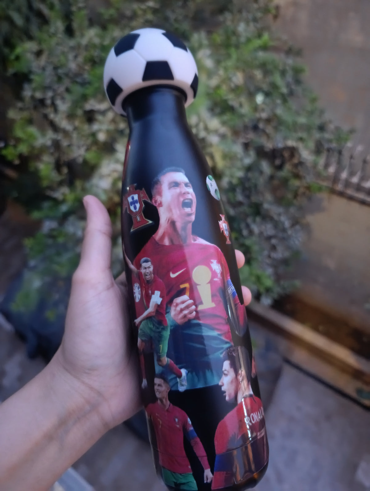 Ronaldo water bottle