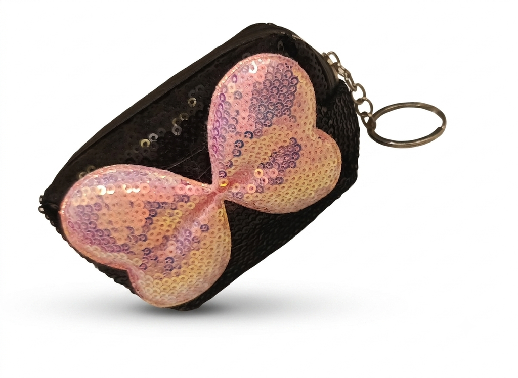 Sequence mini coins pouch key chain