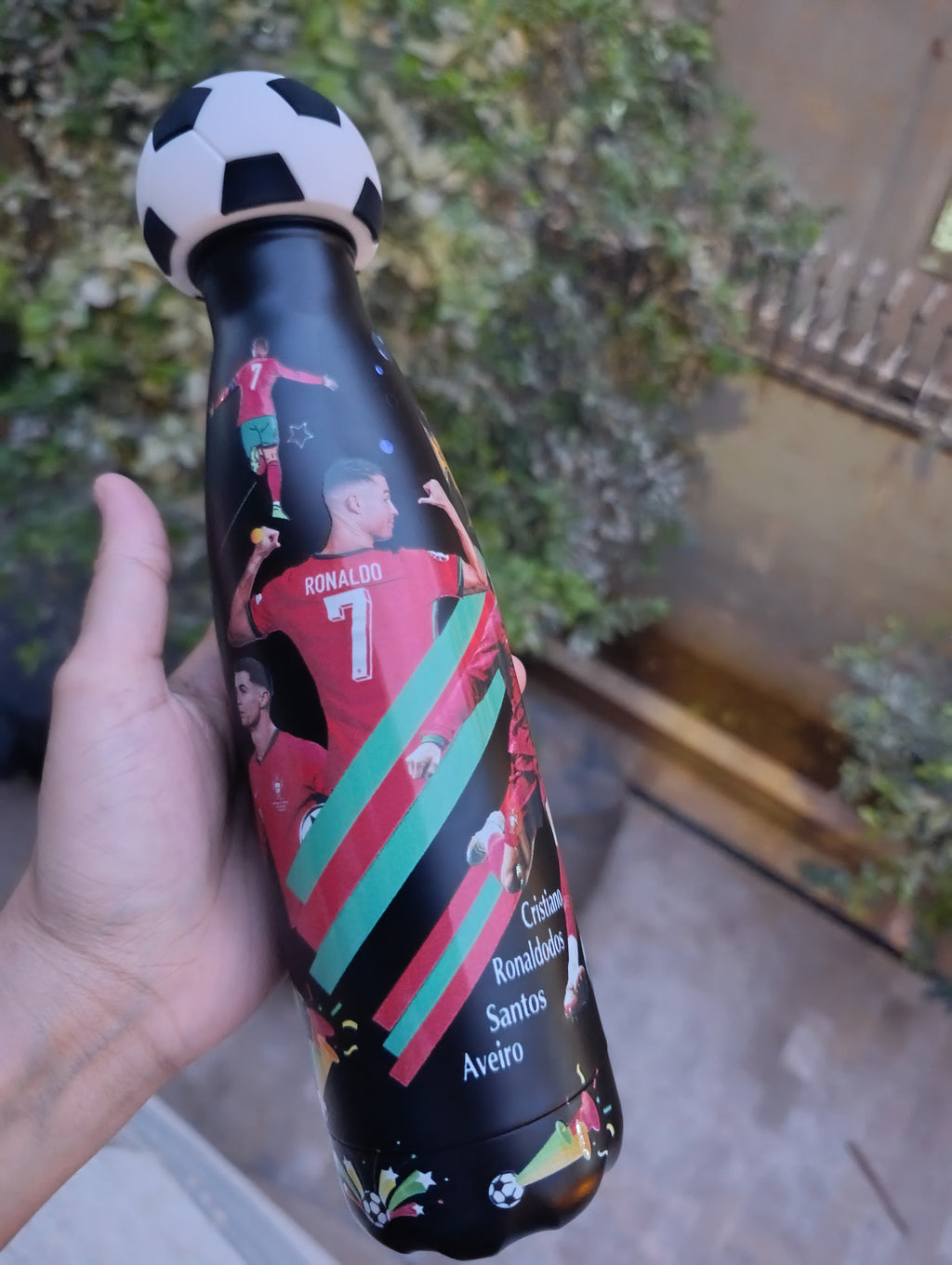 Ronaldo water bottle