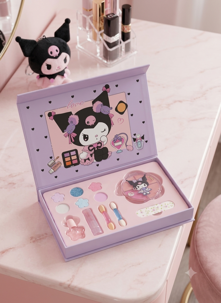 Kuromi kids makeup box